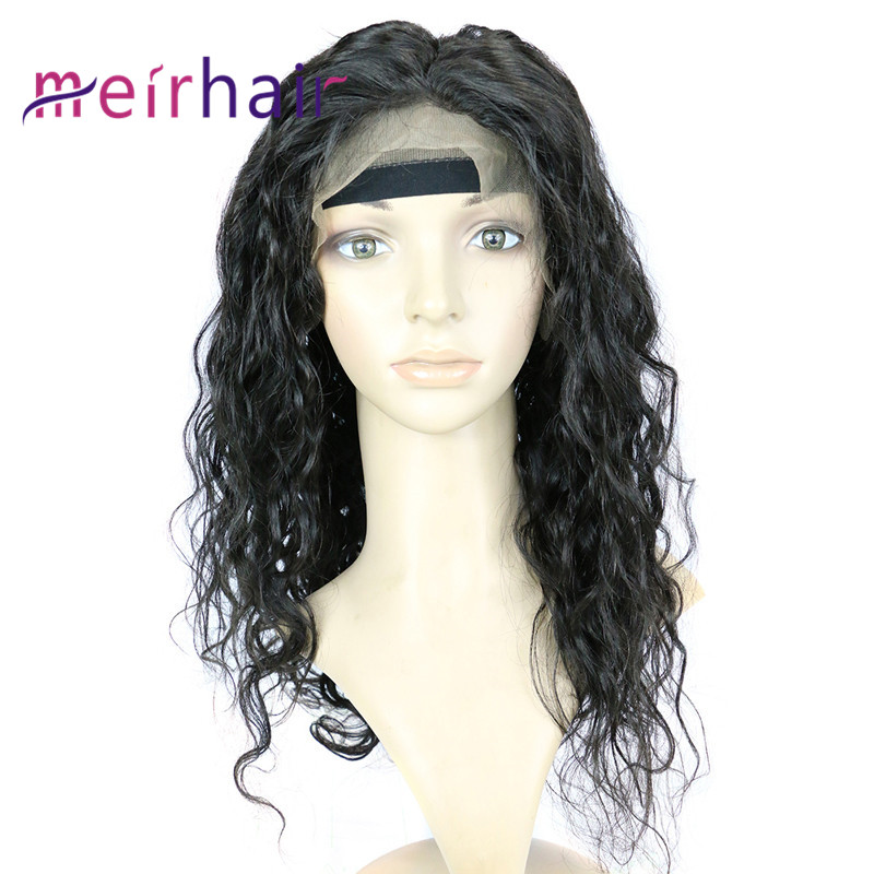 Lace Front Wigs Natural Wave Curl Human Hair Wig with Baby Hair